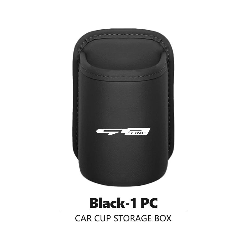 ZHPB9 Leather Car Cup Holder Hang Storage Box Beverage Rack For KIA Proceed Sorento Cerato Optima Sportage Ceed Niro Soul