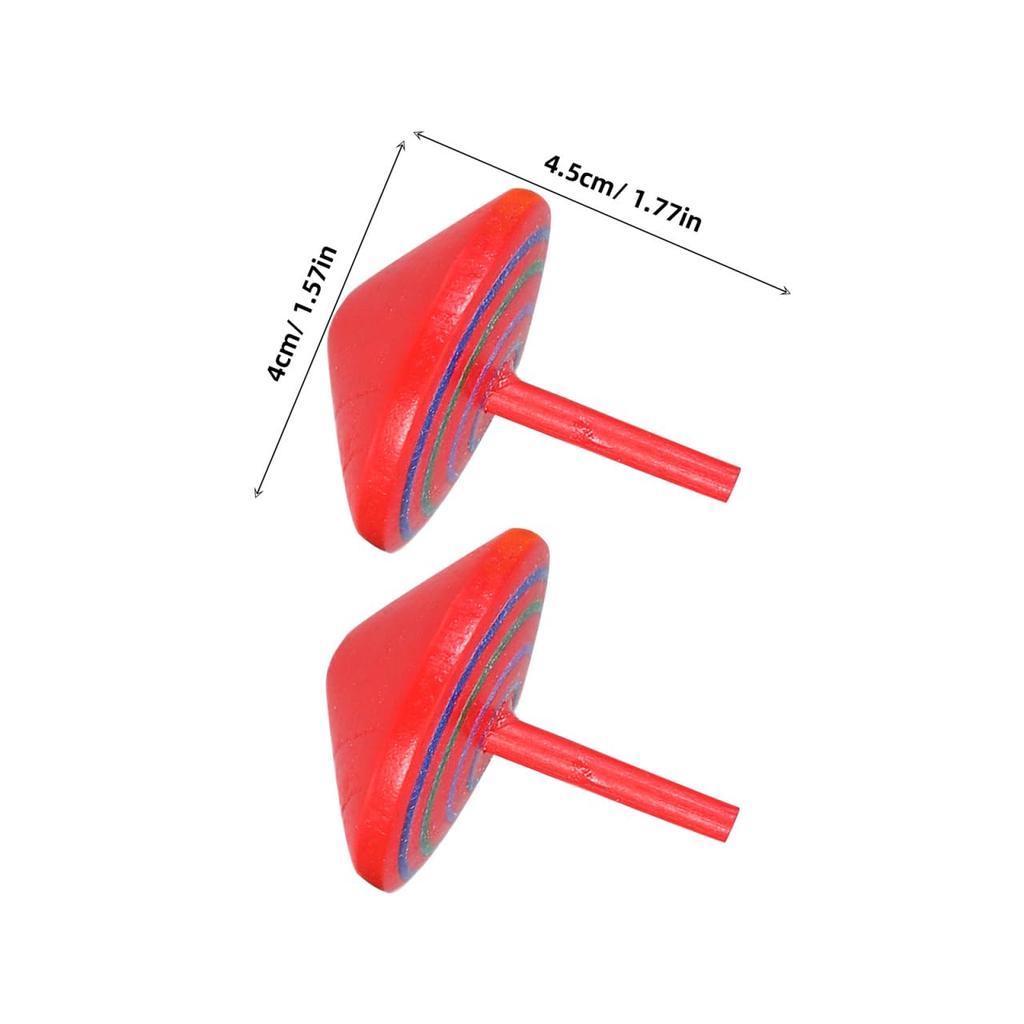 LIOOBO Деревянные волчки с ручным приводом, набор из 12 штук, забавные развивающие игрушки для детей, (Случайные цвета)