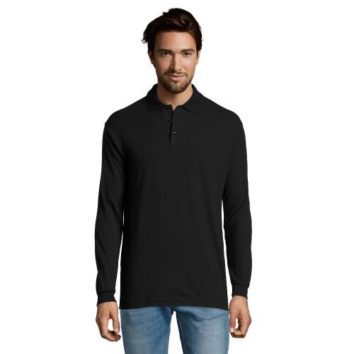 Mens Star Long-Sleeved Polo Shirt