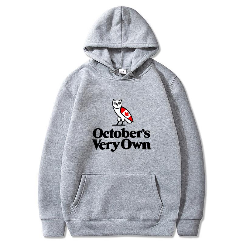 OVO Canda Heritage Толстовки Мужская Мода October's Very Own Принтованные Свитшоты Женские Повседневные Худи Пуловеры Уличная Одежда Харадзюку