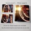 Fiery magical aura. Bedding Duvet cover sets Duvet covers Pillowcases gifts (1 * Duvet Cover 2 * Pillowcases, without duvet insert)