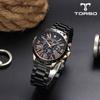 Мужские металлические часы Torso T501M Hyperion Multi Diamond Watch (кожаный ремешок в комплекте),Корейские популярные часы