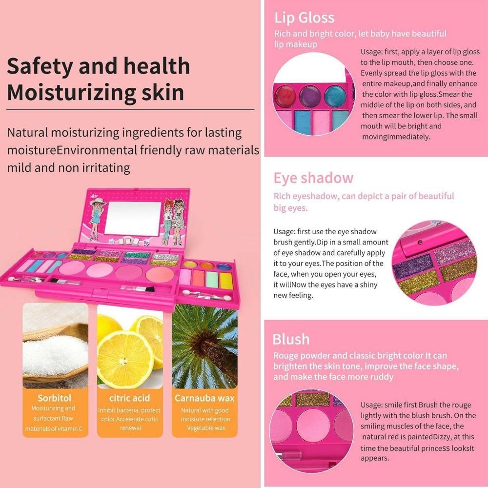 Детский набор для макияжа для девочек, макияж для девочек, набор для макияжа для девочек, подарок на день рождения, Рождество для маленьких девочек