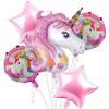 Воздушные шары из фольги для дня рождения единорог / звезды