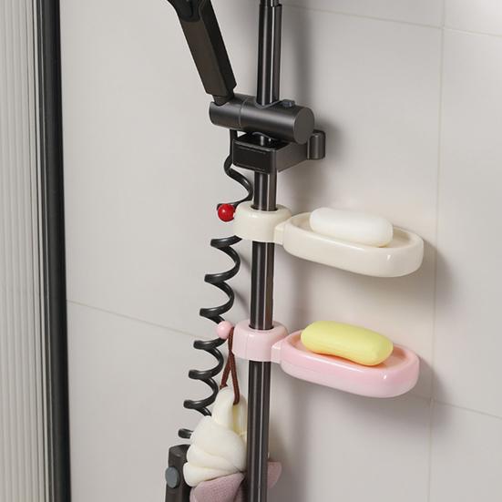 Двухслойная мыльница с дренажными отверстиями, настенный держатель для мыла на присоске, самодренажная мыльница для душа, ванной комнаты, кухонной раковины