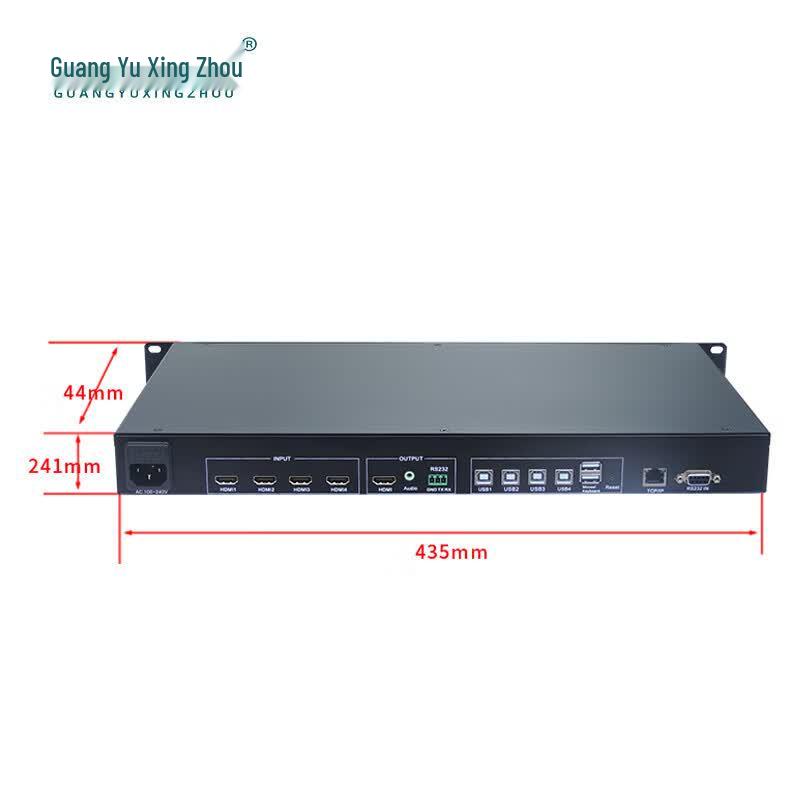 4K HDMI KVM-переключатель 4x1 с бесшовным переключением
