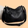 Middle-aged Mother Flip Bag Woman 2025 Autumn and Winter New Fashion Messenger Bag Soft Leather Simple Large Capacity Shoulder Bag