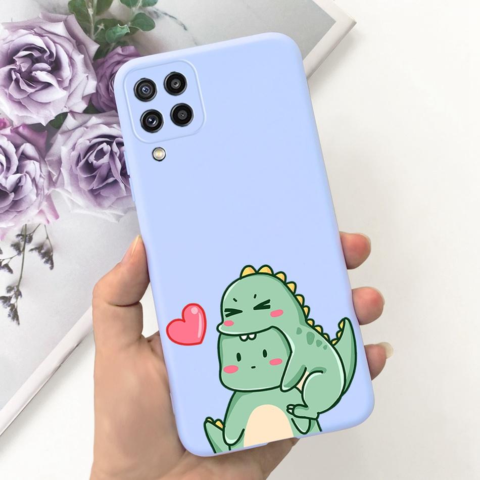 Чехол для телефона Samsung Galaxy M22 Samsung M22 F22 SM-M225F E225F Милый Мультяшный Кот Конфетный Цвет Мягкий Силикон Задняя Крышка Телефона