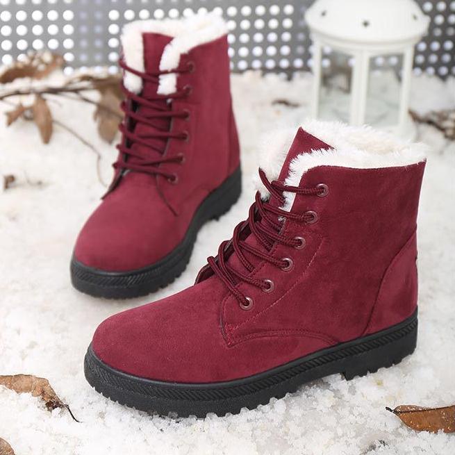 2023 Fashion Boots Winter Boots Snow Boots Women's Large Size Warm Boots Women's Cotton Shoes
