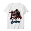 Genuine High Quality Trendy Internet Red Co-branded Avenger Short Sleeve T-Shirt Loose Large Size Short Sleeve