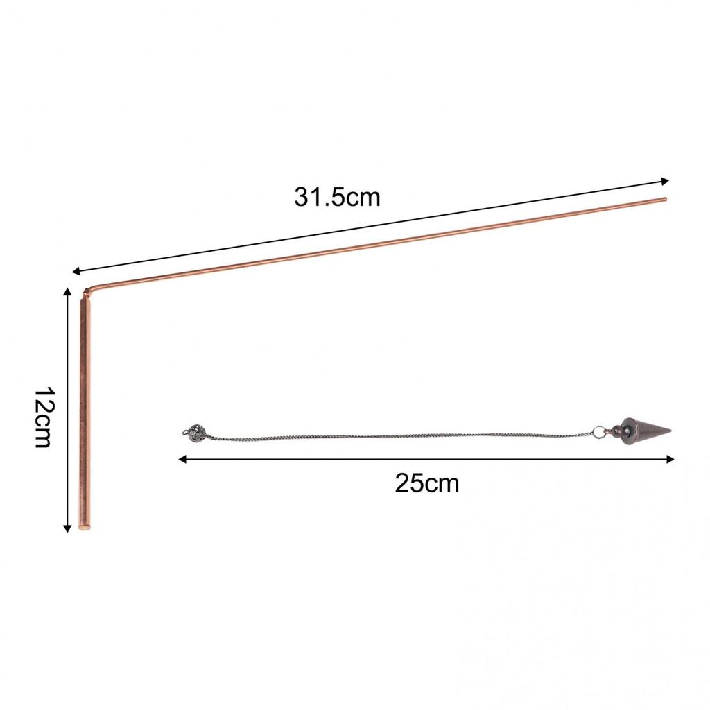Рамки для лозоходства и набор маятников из меди 99,9% для консультаций души