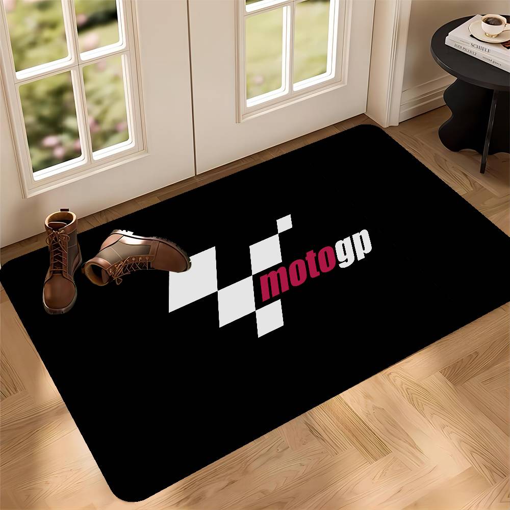 Moto GP Motorcycle Floor Mat INS Style Soft Bedroom Floor House Laundry Room Mat Anti-skid Household Carpets