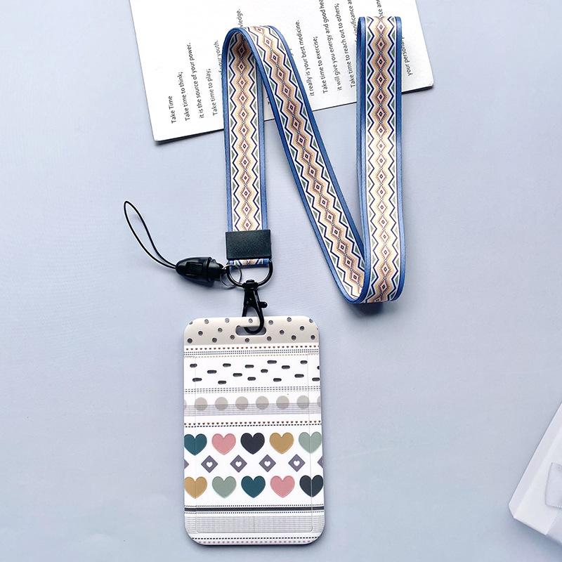 Cartoon Credential Card Holder Bags Doctor Nurse Neck Strap Lanyards Keychain Pass Card Holder Hang Rope Lariat Lanyard Gifts