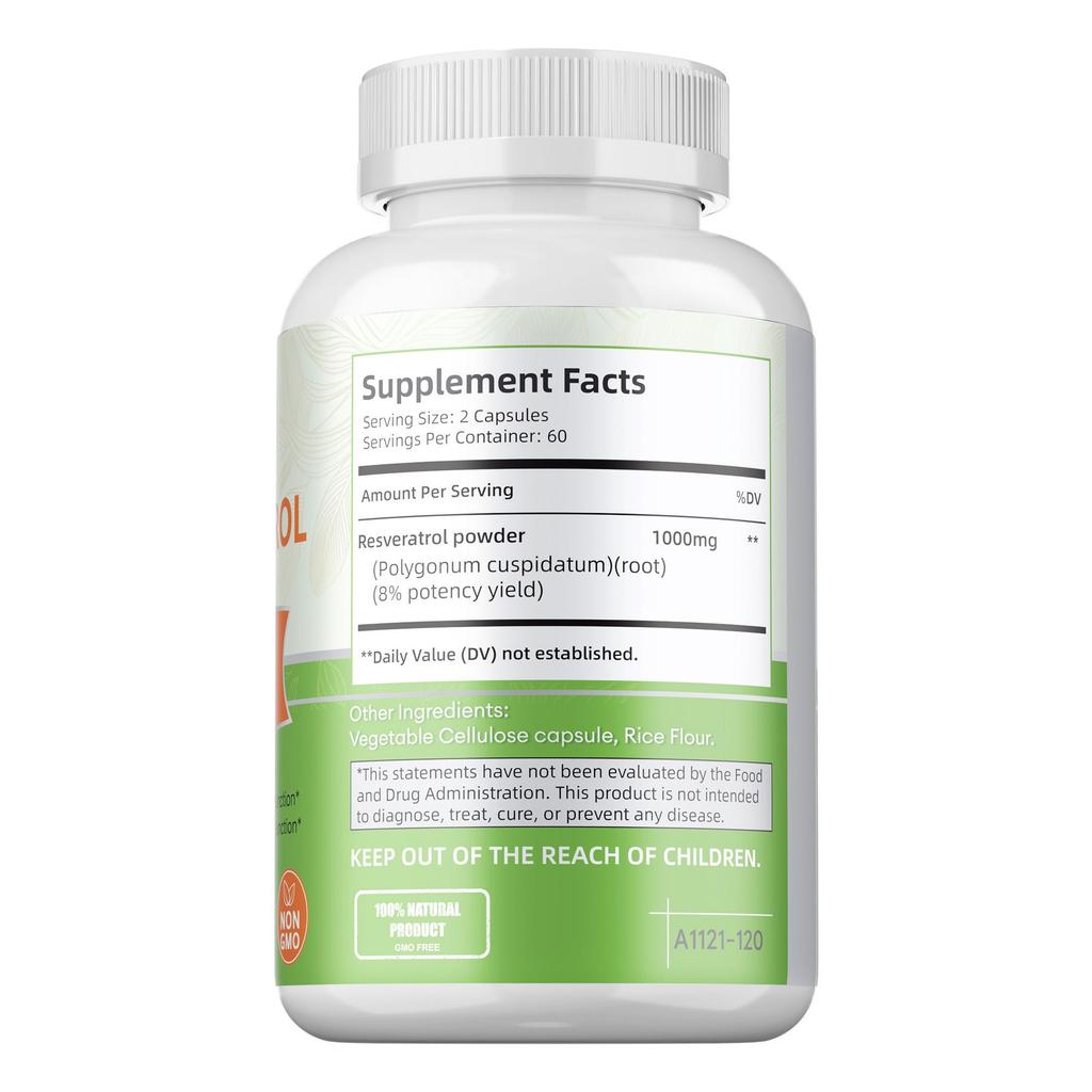 Buporai - Resveratrol Capsules - Heart Health, Immune Function, and Brain Health