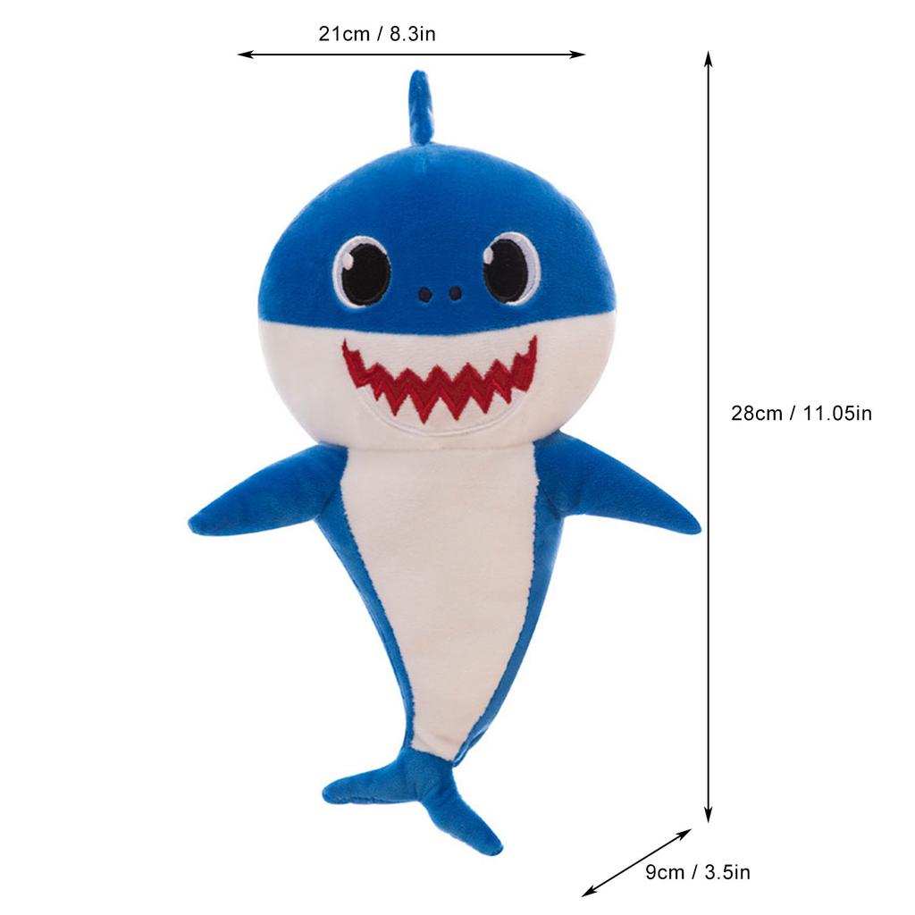 Singing Shark Luminous Shark Baby Children Plush Toys Animal Shark Toy