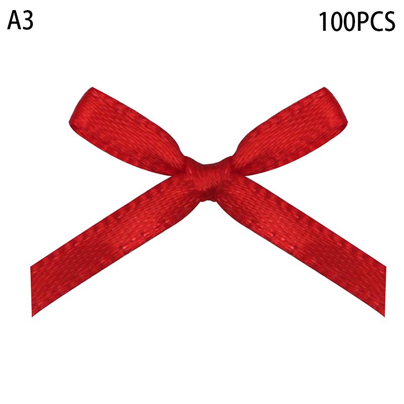 100 шт. 20-30 мм маленький размер атласная лента бант цветок DIY ремесло украшения ремесла аксессуары украшения принадлежности