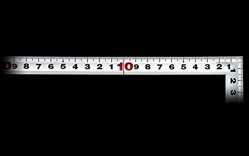 Shinwa Sokutei изогнутый квадратный толстый задний квадрат JIS серебристый 30 см 10286