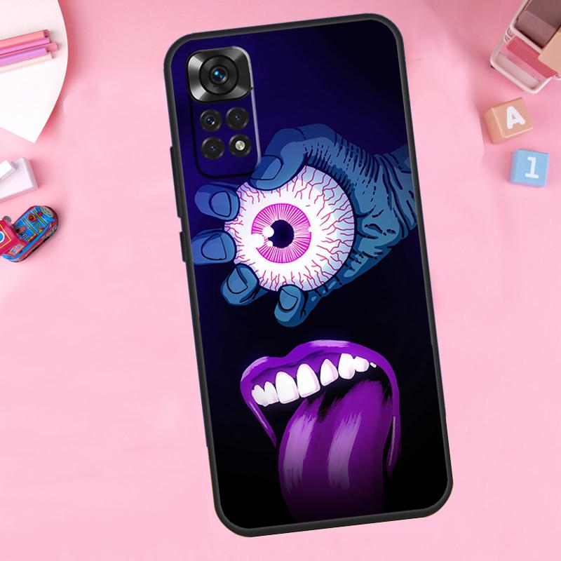 Руки с глазами Для Xiaomi Redmi Note 14 10 11 12 13 15 Pro Plus Чехол для телефона Для Redmi 15 15C 14C 12C 10C 13C