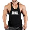 Summer Animal Gym Stringer Tank Top Men Cotton Clothing Bodybuilding Sleeveless Shirt Running Vest Muscle Singlets Workout Tank