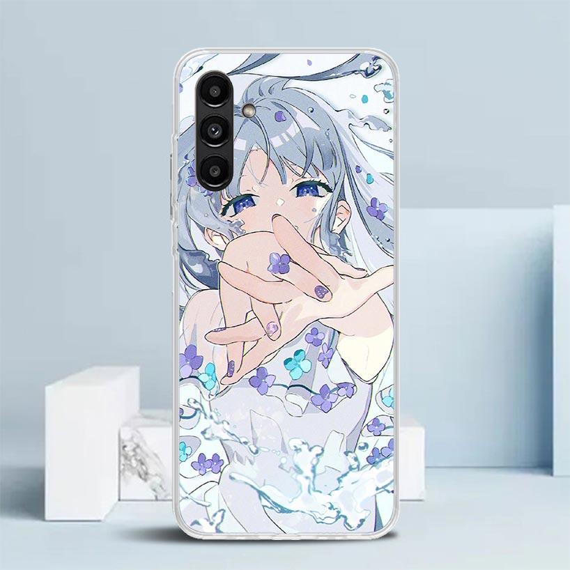 Милая Аниме Девушка INS Чехол для Телефона Для Samsung Galaxy A17 A37 A57 A16 A15 A14 A13 A56 A55 A54 A53 A36 A35 A34 A33 A26 A25 A24 A23 Ga