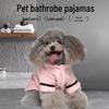 Халат для домашних животных: Фланелевое полотенце для маленьких и средних собак и котят - Наряд французского бульдога в гостиничном стиле