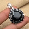 Black Spinel Gemstone Handmade 925 Solid Sterling Sliver Jewelry Pendant For Women