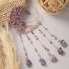 Hand-Woven Wind Chimes Life Tree Dream Crystal Wind Chime Crystal Stone Room Decoration Engraving Christmas