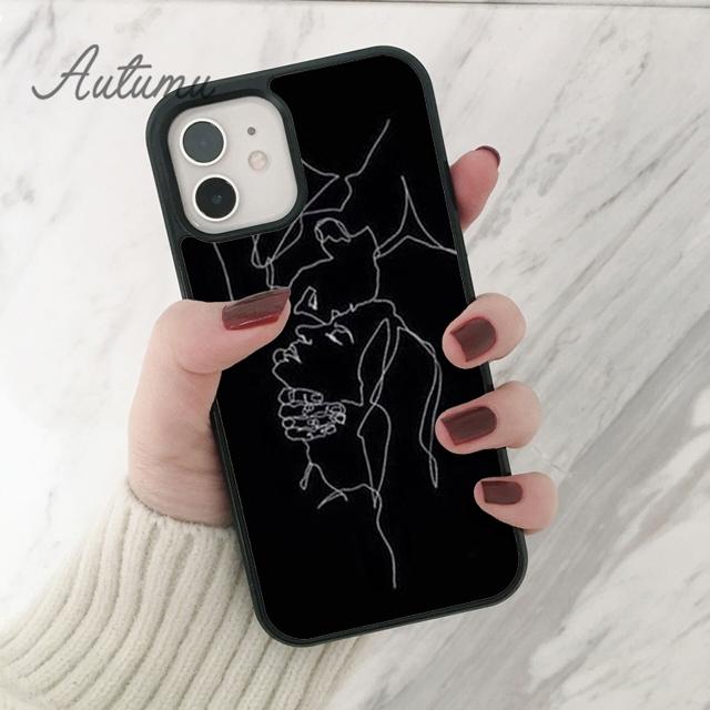 Минималистичный чехол для телефона с парой рук для iPhone 11 12 13 14 Pro Max mini X XR XS SE 2020 6S 7 8 Plus Samsung S21 S22