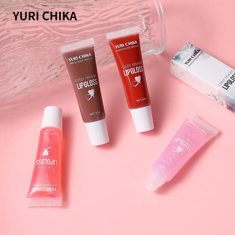 YURI CHIKA Прозрачное масло для губ, долговечная увлажняющая помада для ухода за губами, пухлая маска для губ, макияж