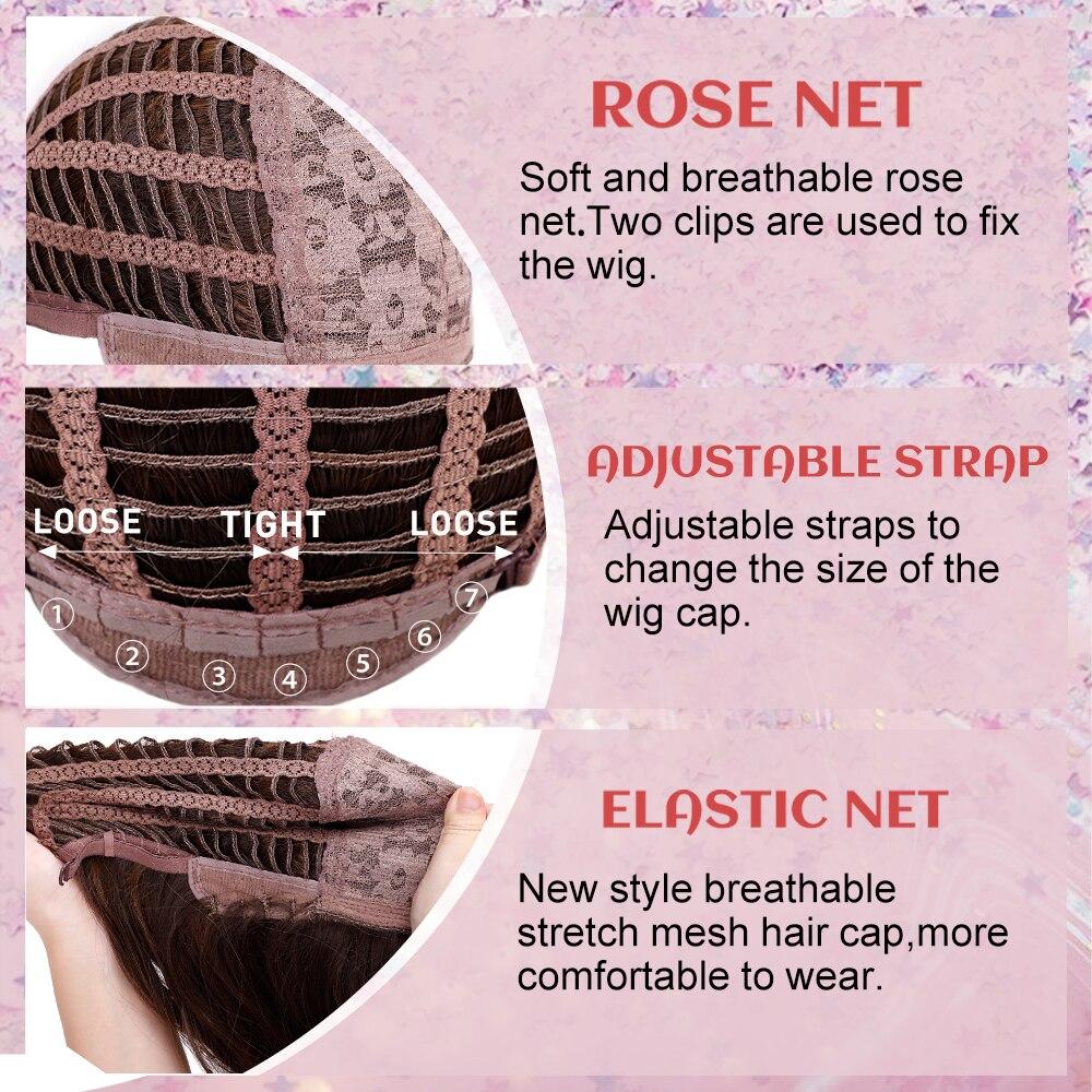 Long Straight Blonde Wig Bob Synthetic Wigs for Women Lolita Party Natural Wigs High Temperature Hair