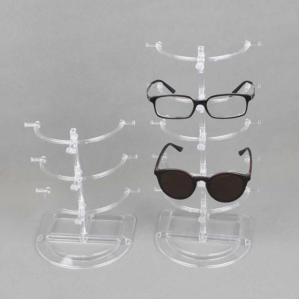 Plastic Eyeglasses Display Stands Space Saving Exhibition Frame Glasses Shelf Holder  Home