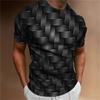 Simple Men'S T-Shirt Geometric Pattern 3d Printed Men'S Tops Everyday Casual Clothing Loose Oversized-Shirt Retro Tees