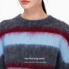 Veromoda Женский джемпер в полоску с цветовыми блоками, смесовый мохер