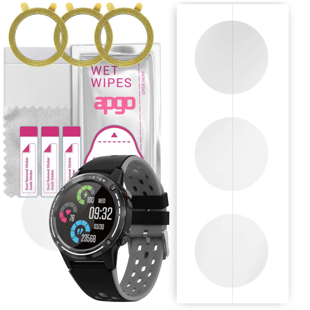 3 гидрогелевых защитных пленки apgo для Maxcom Fit FW47 Argon Lite, гидрогелевая пленка, с позиционирующим слоем, простая установка