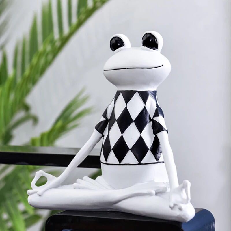 Nordic Yoga Frog Office Home Мягкие украшения Винный шкафчик ТВ-тумба Креативные подарочные безделушки