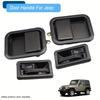 Door Handle Set For 91-96 Jeep Wrangler YJ 97-06 TJ Exterior Interior Left Driver & Right Passenger Side 79540 79541 55176383AE