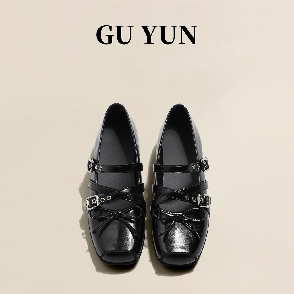 Женские туфли на плоской подошве, одинарные туфли в стиле ретро с заклепками, балетки с мелким вырезом, туфли Мэри Джейн, повседневные туфли с бантом-бабочкой, zapatos mujer