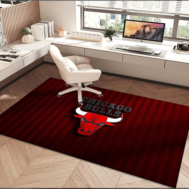 1PC rug Chicago-Bulls Logo Carpet, Chair Rug,Area Rug for Office Bedroom living rooms bedroom, Doormat decor Christmas fan gifts