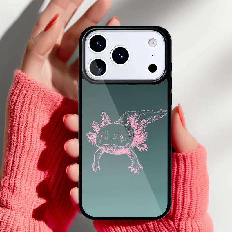 kawaii axolotl pattern Phone Case for iPhone 17 16 15 14 13 Pro Max Back Cover for 12 11 Pro Coque