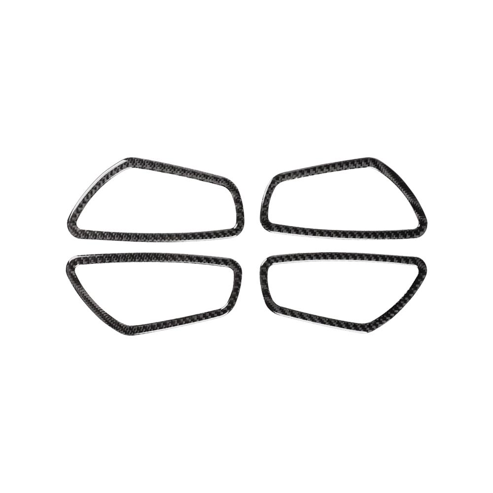 4pcs Car Inner Door Handle Frame Trim Cover Fits Fit for Honda Civic Sedan 2016-2018 Carbon Fiber Car Inner Door Cover