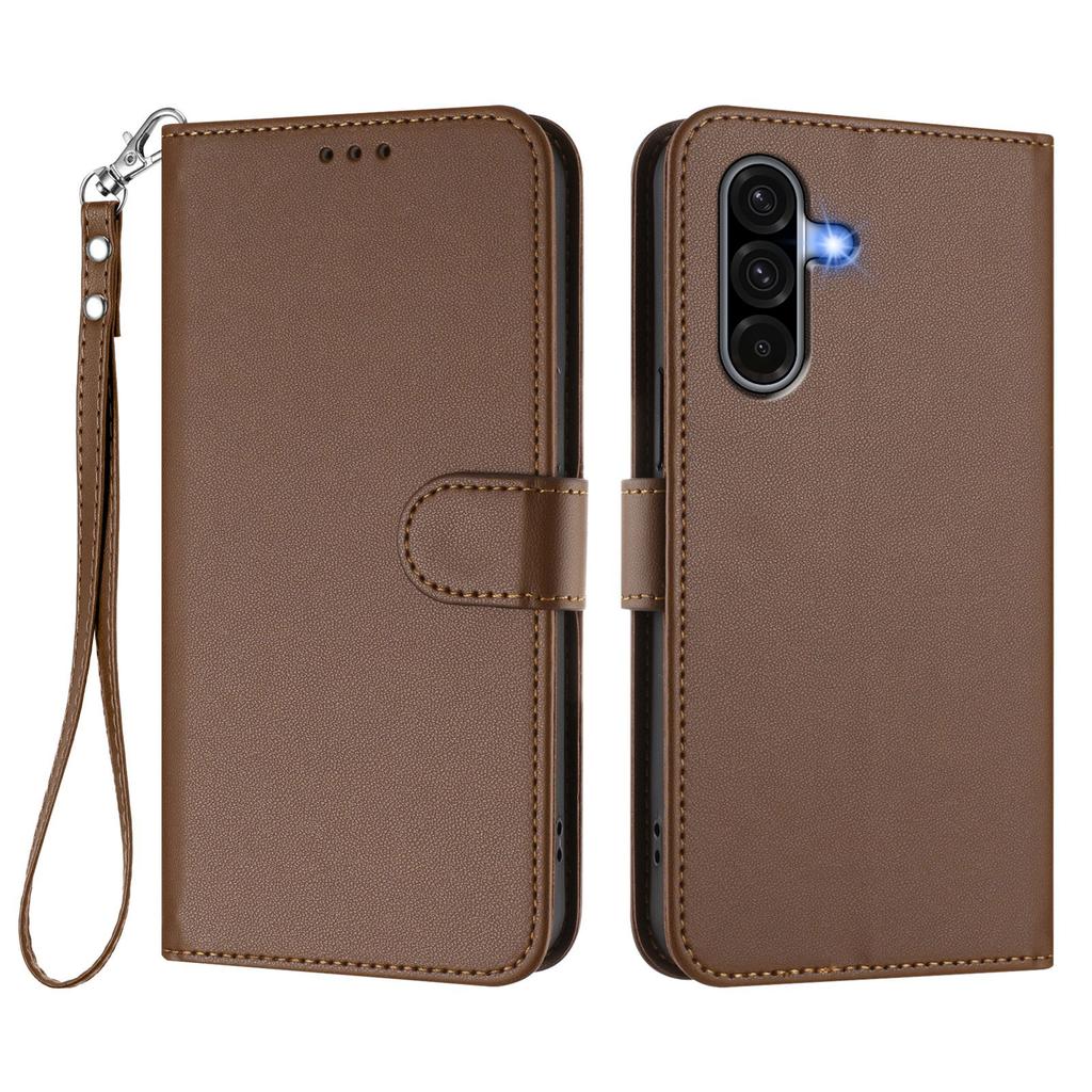 For Samsung Galaxy A36 5G Leather Case Wallet Stand Phone Cover with Wrist Strap