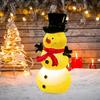 LED Snowman Night Light USB Powered Color Changing Soft Glowing Light Transparent Plastic Christmas Decoration