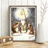 Full 5D Diy Diamond Painting Snow Day Cartoon Mouse Embroidery Cross Stitch Home Decor Handmade Gift
