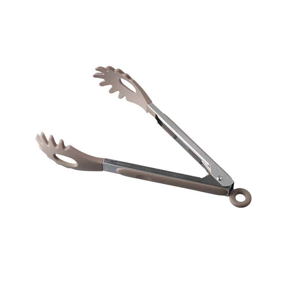 Stainless Steel Handle Non-Slip Silicone Food Serving Tongs Noodles Clamp BBQ Clips Pasta Tools