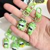 Cute Cartoon Green Frog Keychain Lovely Animal Keyring Handbag Pendant Charms Car Key Accessories For Girls Jewelry Gift