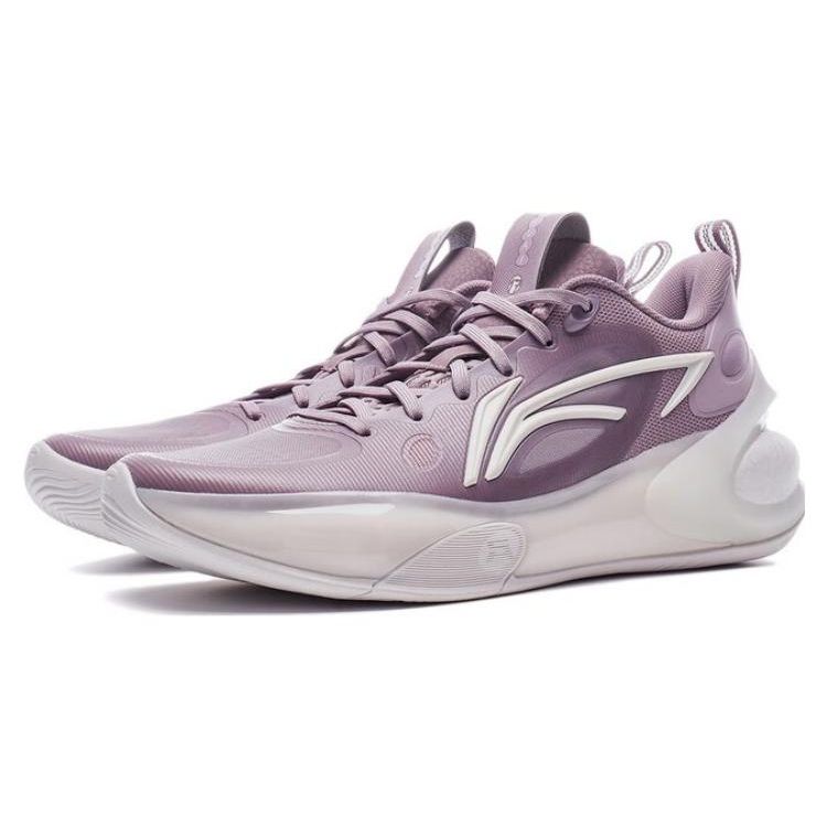Li Ning Yu Shuai 17 Low Удобная ткань Синтетическая кожа ТПУ Нескользящие Износостойкие Низкие Баскетбольные кроссовки Мужские кроссовки Фиолетовый ABAT127-6