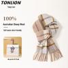 Tangshi Women's Luxury 100% Wool Scarf