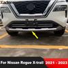 Для Nissan Rogue X-trail T33    Хромированная накладка на нижнюю часть переднего бампера, полоска накладки на решетку радиатора, аксессуары