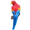 Resin Decor Craft Decoration Simulation Parrot Bird Sculpture Wall Hanging Garden Decoration