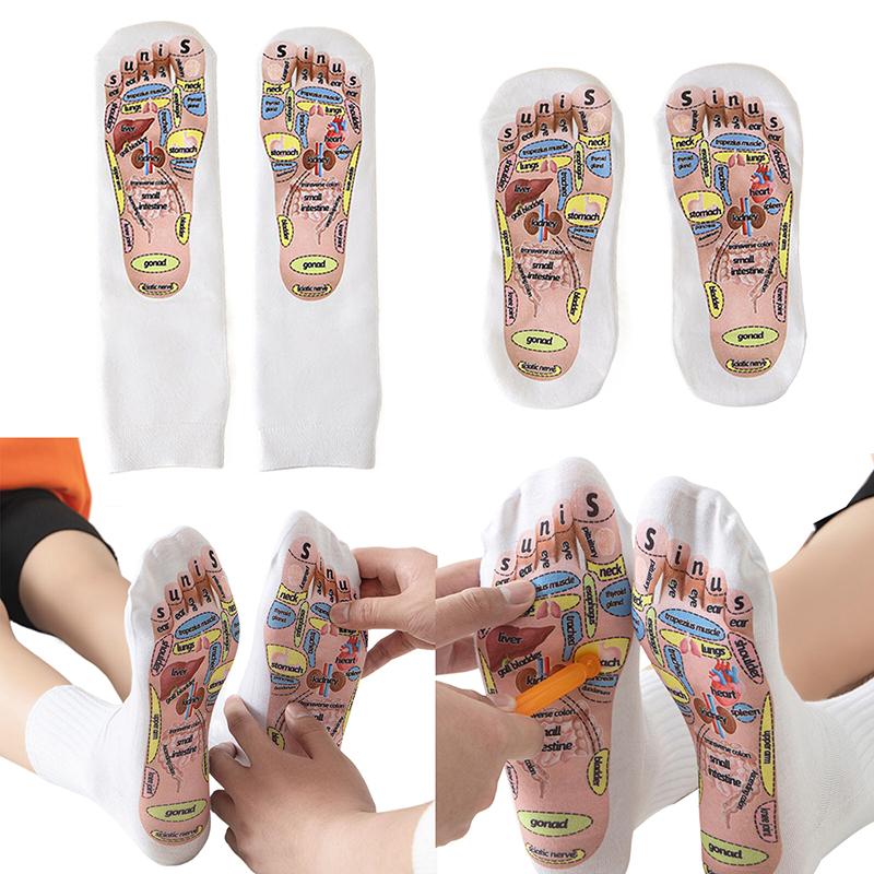 1 комплект носков для массажа ног, акупунктурных точек, массажер для расслабления мышц, снятие усталости ног, носки для точек ног